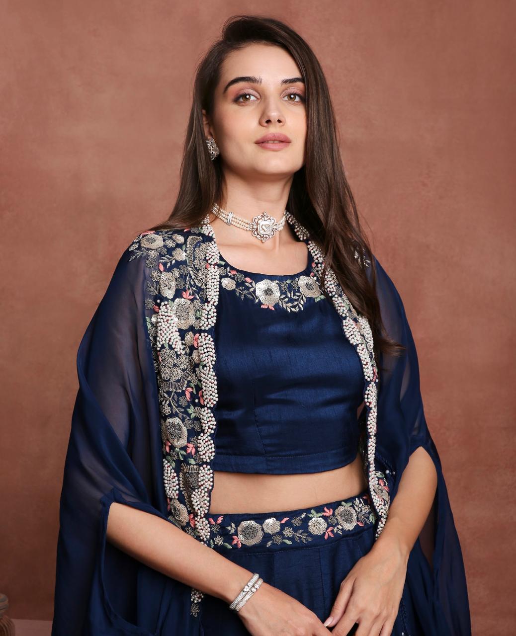 Printed Indo Western Mumbai Ensemble